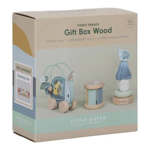 Geschenkbox "Holzspielzeug", Blau, Forest Friends - Little Dutch