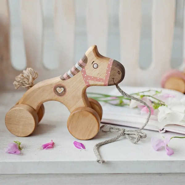 Pferd (Holzspielzeug), rosa - Friendly Toys