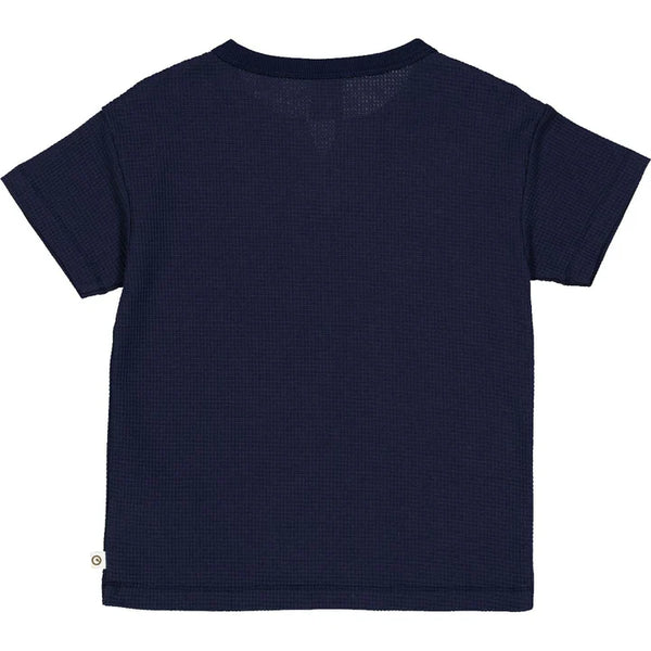 Kurzarmshirt (T-Shirt), Night Blue (Waffle s/s T) - Müsli by Green Cotton