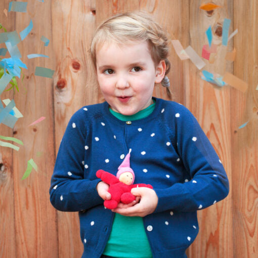 Wichtel mit zarter Rassel,  Rot - Nanchen Natur