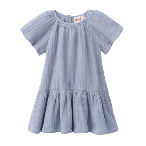 Sommerkleid, Musselin, Hellblau - People Wear Organic