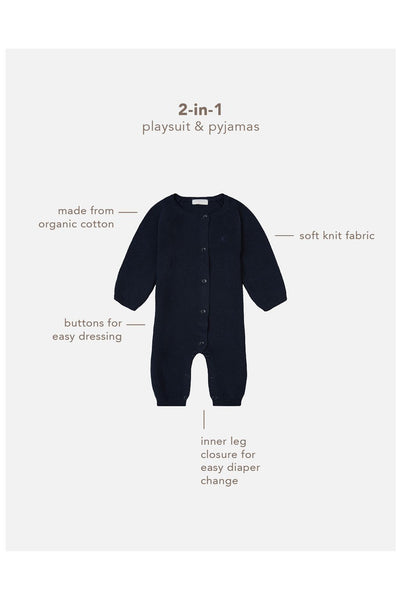 Für Frühchen: Overall (Strampler) Monrovia, Navy (Marineblau) - Noppies