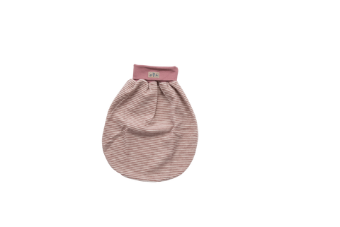 Wickelsack (Pucksack), Wollfrottee, Mauve-Natur - Lilano