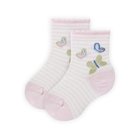 Socken für Mädchen, Schmetterlinge - People Wear Organic