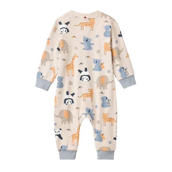 Strampler (Schlafanzug), Wildtier-Print - People Wear Organic