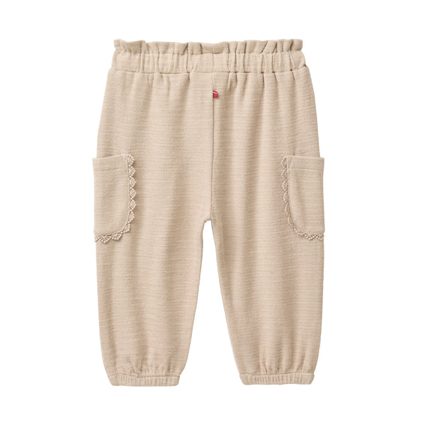 Leichte Sweat-Hose für Babys, Hellbeige- People Wear Organic