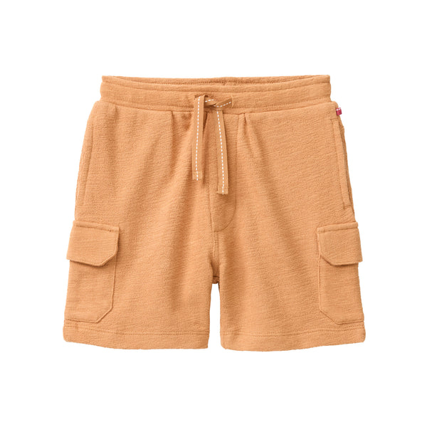 Kurze Sweat-Hose (Shorts), dunkles Honiggelb - People Wear Organic