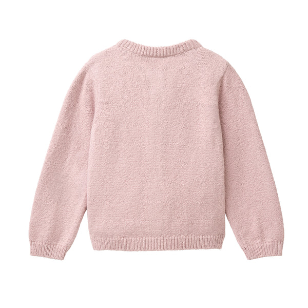 Strickjacke, Malve, ab Gr. 110/116 - People Wear Organic