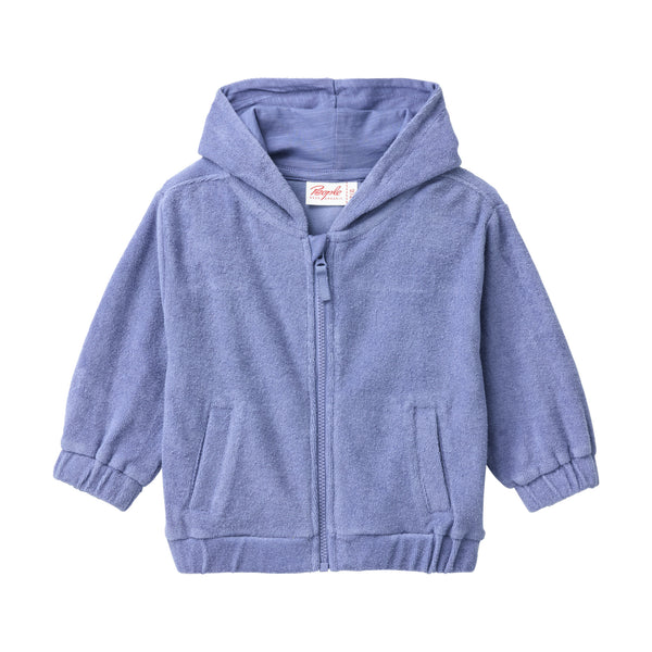 Frottee-Jacke, Taubenblau - People Wear Organic