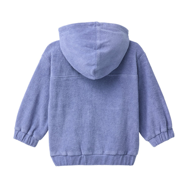 Frottee-Jacke, Taubenblau - People Wear Organic
