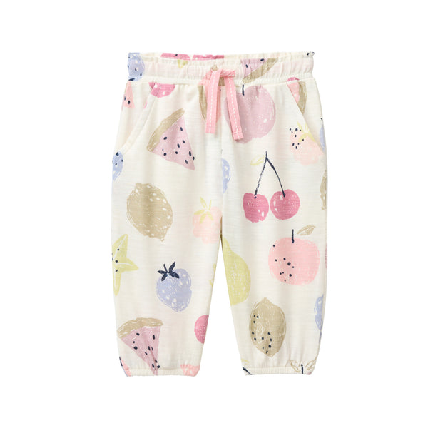 Leichte Sommerhose für Babys, Obst-Print - People Wear Organic