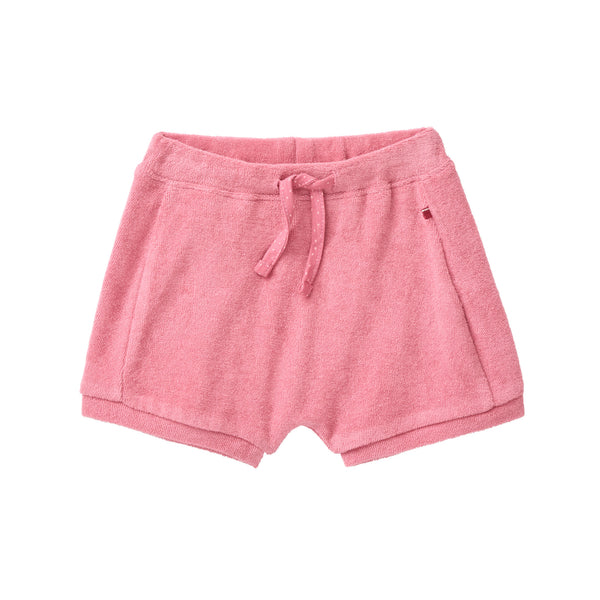 Kurze Hose (Frottee-Shorts), Himbeerrot - People Wear Organic