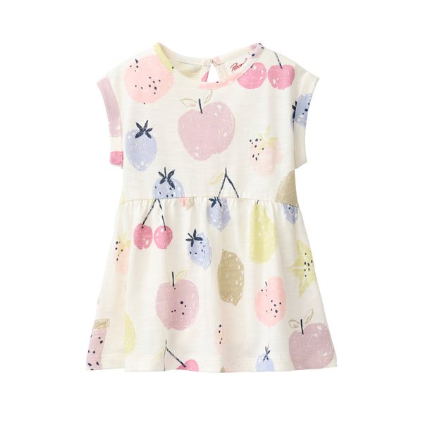 Sommerkleid für Babys/Kleinkinder, Obst-Print - People Wear Organic