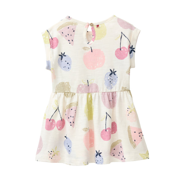 Sommerkleid für Babys/Kleinkinder, Obst-Print - People Wear Organic