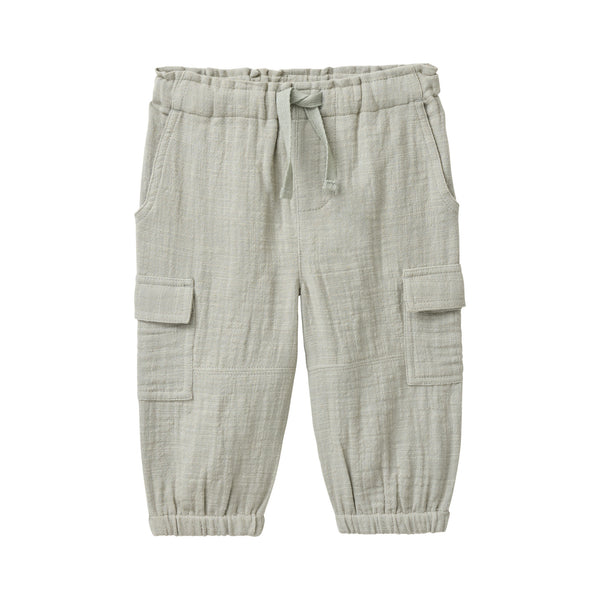 Cargohose (Musselin), Helles Olivegrün - People Wear Organic