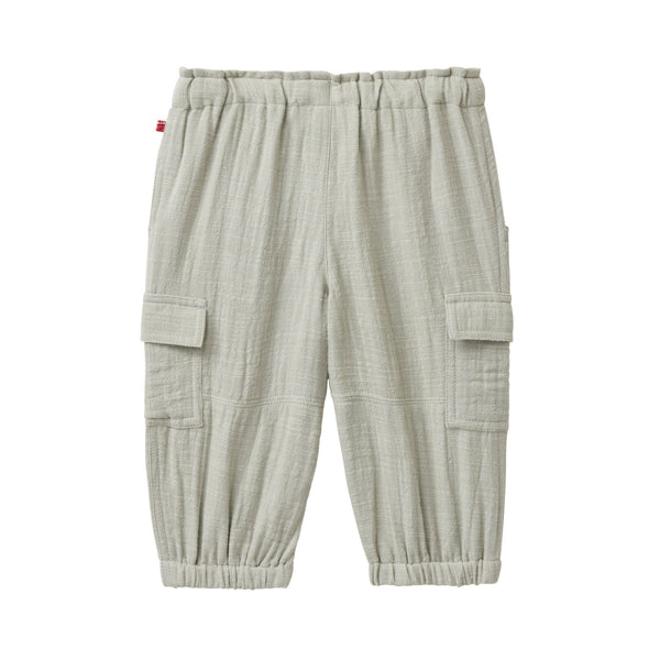 Cargohose (Musselin), Helles Olivegrün - People Wear Organic