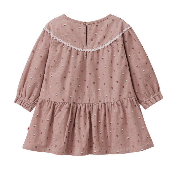 Kleid aus Feincord für Babys, geblümt - People Wear Organic