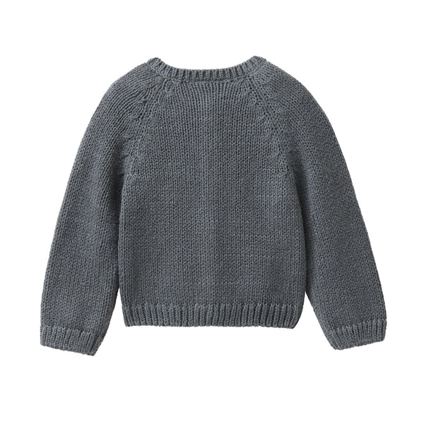 Strickjacke Baby, Eukalyptus - People Wear Organic