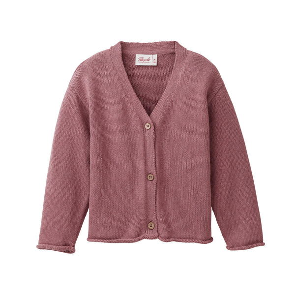 Strickjacke (Cardigan), Altrosa - People Wear Organic