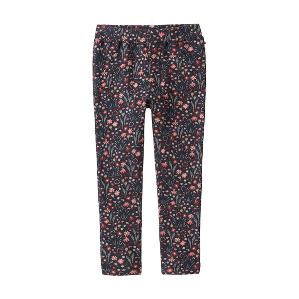 Treggings (Leggings), Dunkelblau geblümt - People Wear Organic