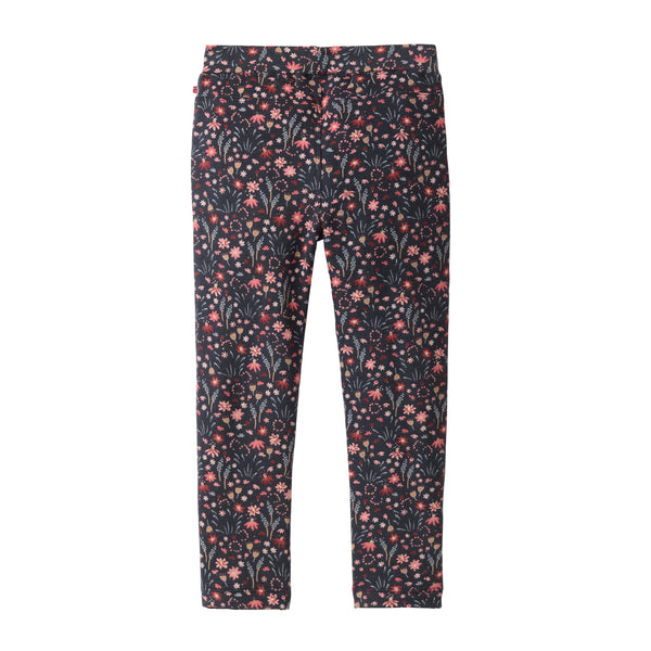 Treggings (Leggings), Dunkelblau geblümt - People Wear Organic