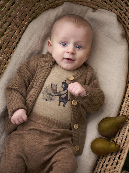 Langarmbody, Wolle/Bambus-Viskose, Fuchs/Schaf, CeLaVi