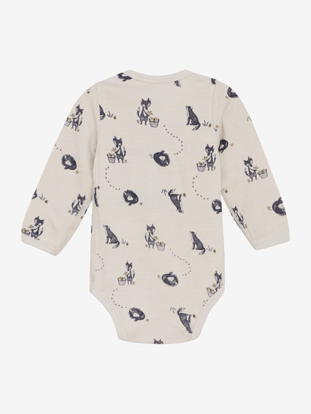 Langarmbody, Wolle/Bambus-Viskose, Fuchs - CeLaVi