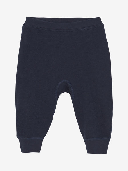 Hose (Harem Pants) aus Wolle/Bambus-Viskose,Nachtblau - CeLaVi