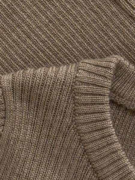 Strickjacke aus Wolle, Jungs/Mädchen, Cocoa Creme (Hellbraun) - CeLaVi