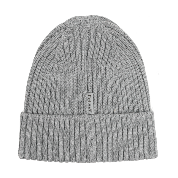 Strickmütze (Beanie), Wolle/Baumwolle, Quiet Shade Melange  - CeLaVi