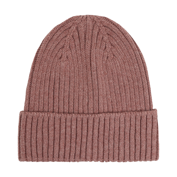 Strickmütze (Beanie), Wolle/Baumwolle, Burlwood Melange  - CeLaVi