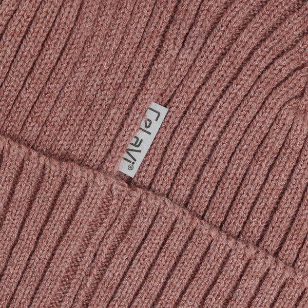 Strickmütze (Beanie), Wolle/Baumwolle, Burlwood Melange  - CeLaVi