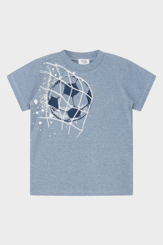 Kurzarm-Shirt "Arthur" mit Fußball-Print - Hust&Claire