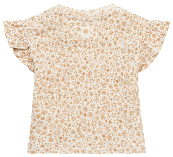 Kurzarm-Shirt mit Blütenprint - Noppies