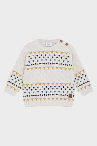 Pullover (Jumper) "Pilou" mit Norwegermuster - Hust&Claire