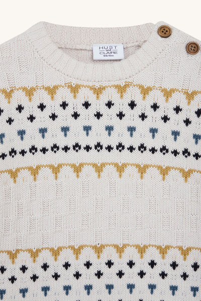 Pullover (Jumper) "Pilou" mit Norwegermuster - Hust&Claire