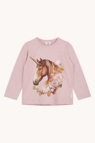 Langarmshirt/Longsleeve Anie, Einhorn-Print - Hust&Claire