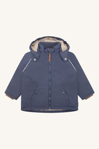 Winterjacke "Obi", Ombre Blue (Stahlblau) - Hust&Claire