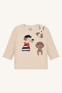 Langarmshirt/Longsleeve  August, Hunde - Hust&Claire