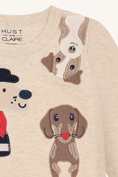 Langarmshirt/Longsleeve  August, Hunde - Hust&Claire