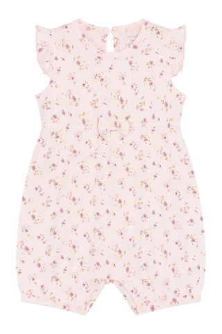 Spieler (kurzer Strampler) "Milu", Bambus, Rosa/Flieder - Hust&Claire
