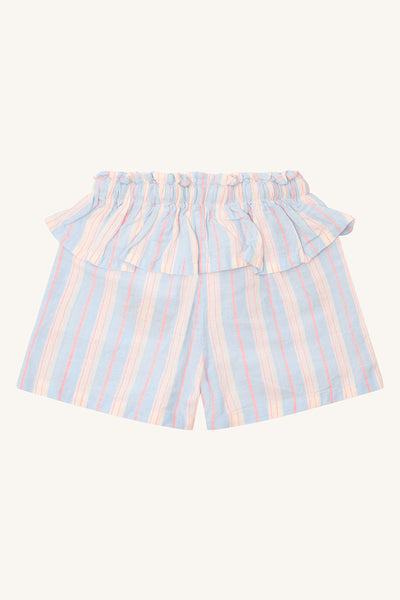 Kurze Hose (Shorts) Helena, Baumwolle/Leinen, gestreift - Hust&Claire