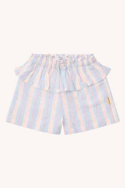 Kurze Hose (Shorts) Helena, Baumwolle/Leinen, gestreift - Hust&Claire