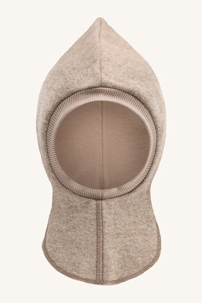 Schlupfmütze (Balaclava) "Feo", Wollwalk, Biscuit - Hust&Claire