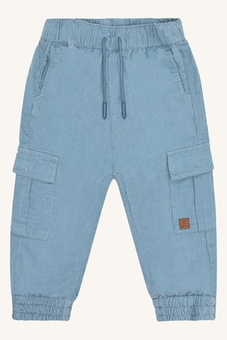 Cord-Hose  "Trevor", Hellblau (Iron Blue) - Hust&Claire