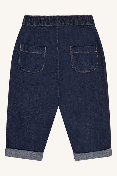 Weiche Jeans "Thea" mit kleiner Schleife - Hust&Claire