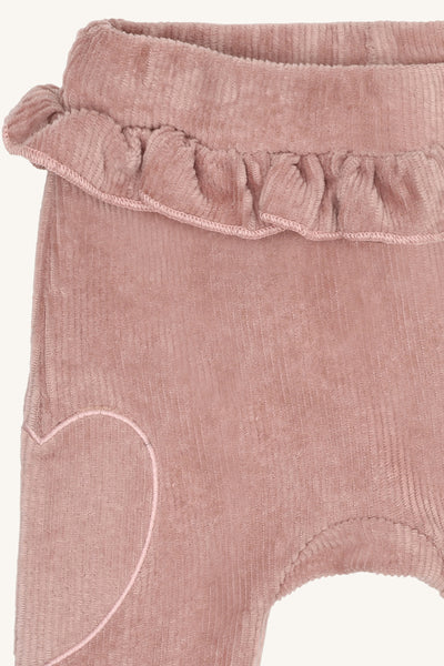 Hose "Gabe", Feincord (Nicki), Puderrosa - Hust&Claire