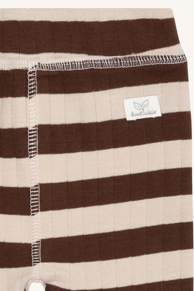 Babyhose (Strickhose) "Luca Fresh", Braun/Stone - Hust&Claire