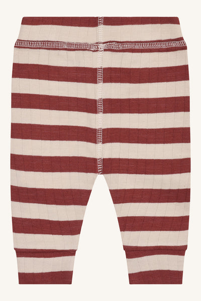 Babyhose (Strickhose) "Luca Fresh", Ziegelrot/Stone - Hust&Claire
