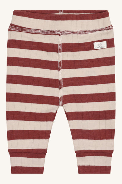 Babyhose (Strickhose) "Luca Fresh", Ziegelrot/Stone - Hust&Claire